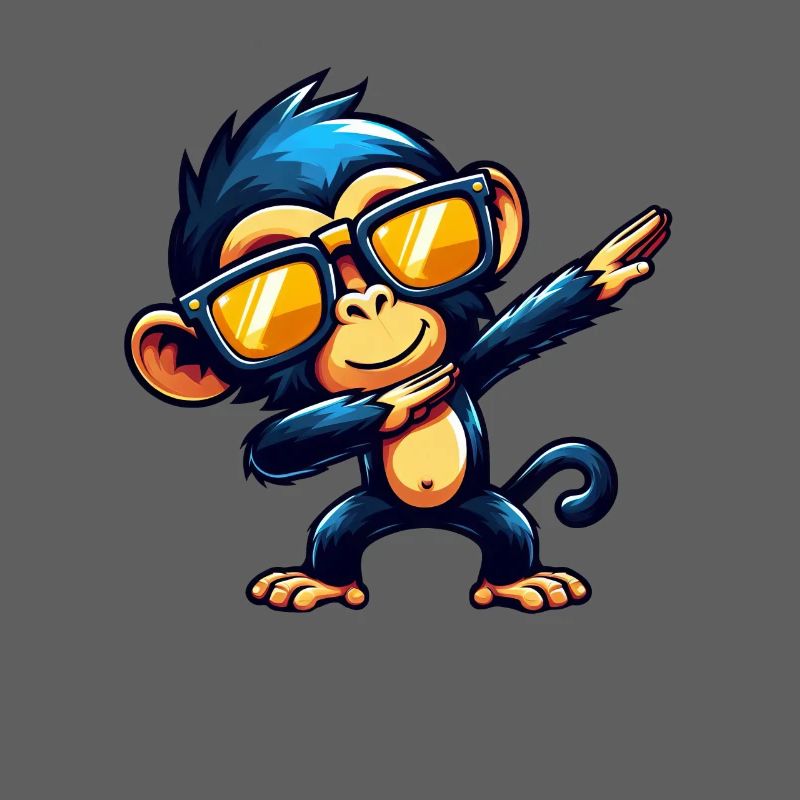 Chimpanzee Dabbing Cool Monkey Dancing