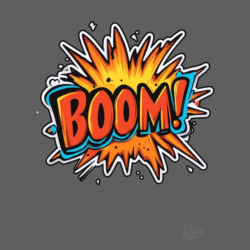 Explosion de dessin animé : Boum !