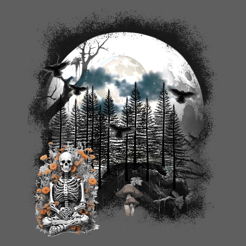 Halloween Skeleton Forest Ghost Ghost Ghost