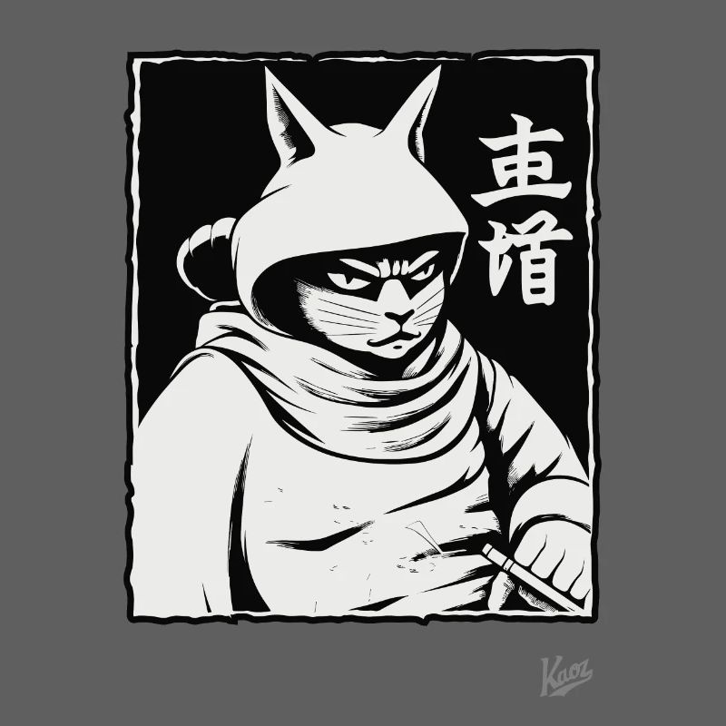 Chat shogun samouraï