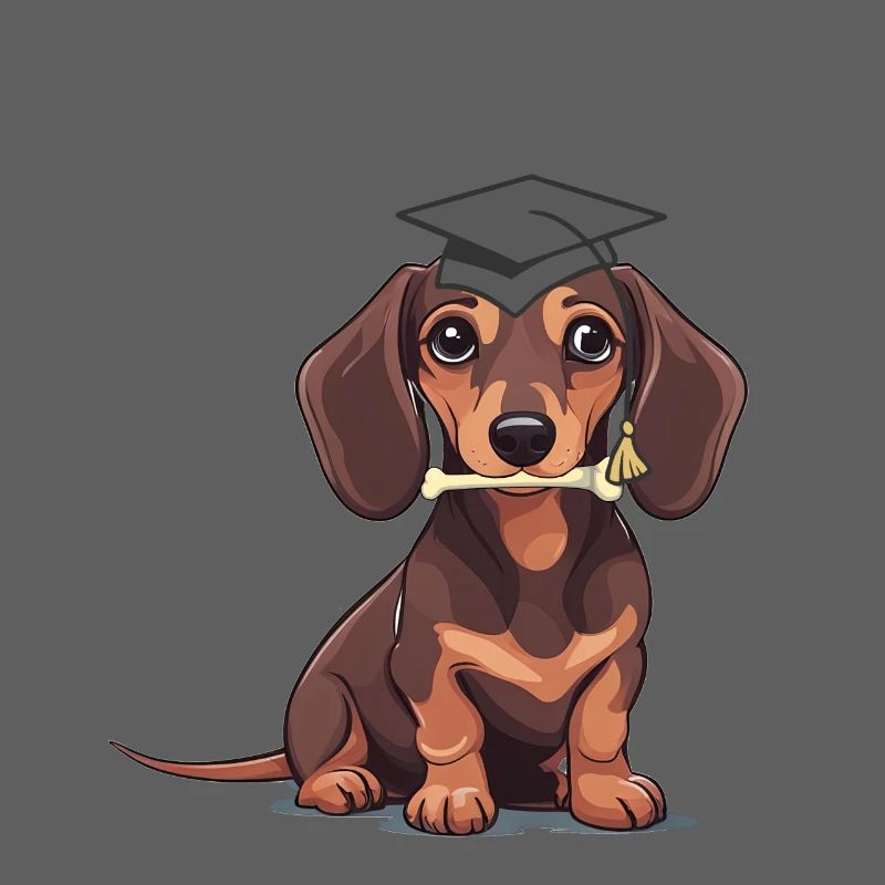 Dackel Student Hund studieren Studium Hunde