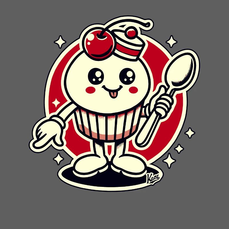 Cupcake Cherry Spoon Type