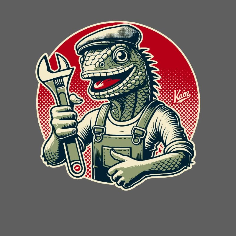 Artisan lézard avec clé