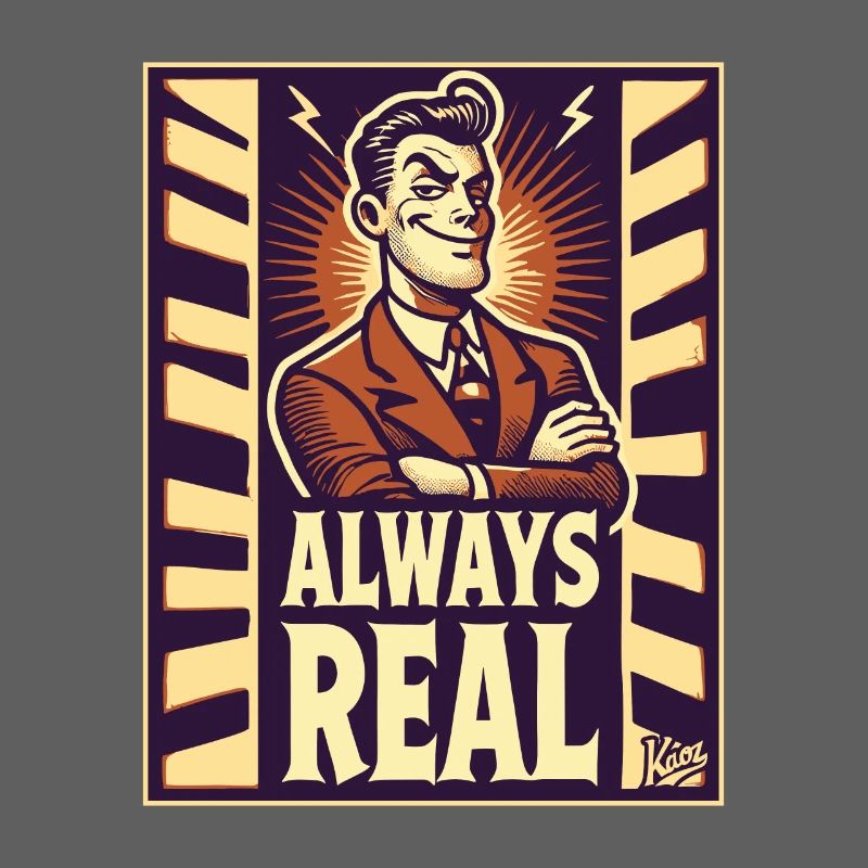 Cool retro guy – always real