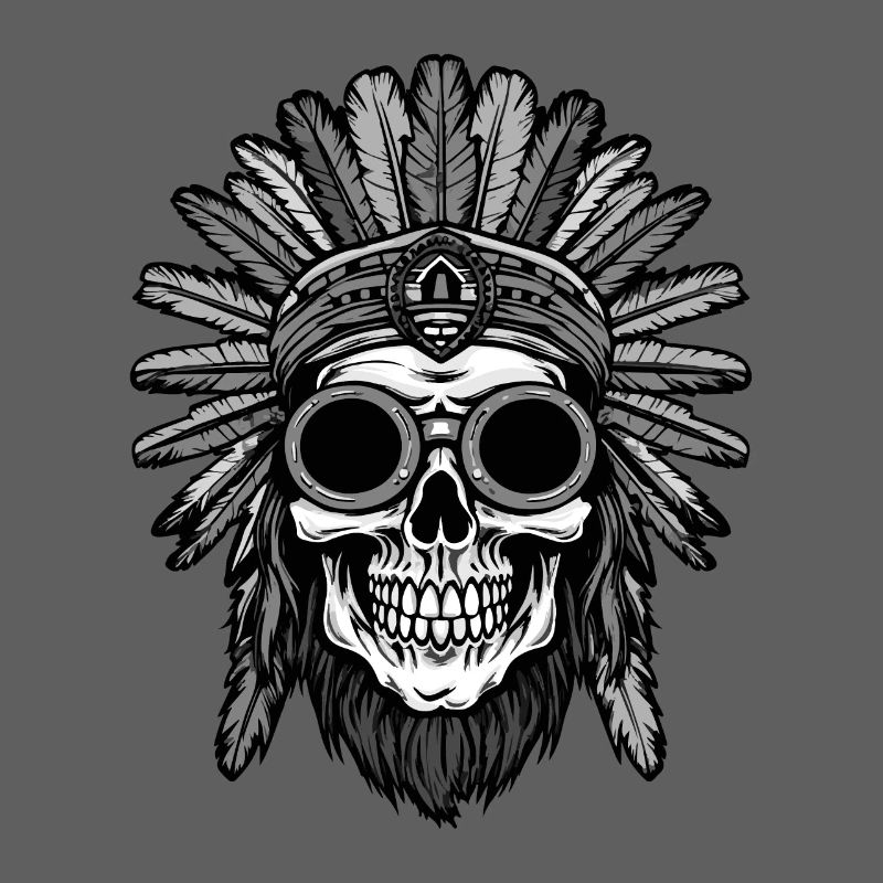 Apache Totenkopf Indianer