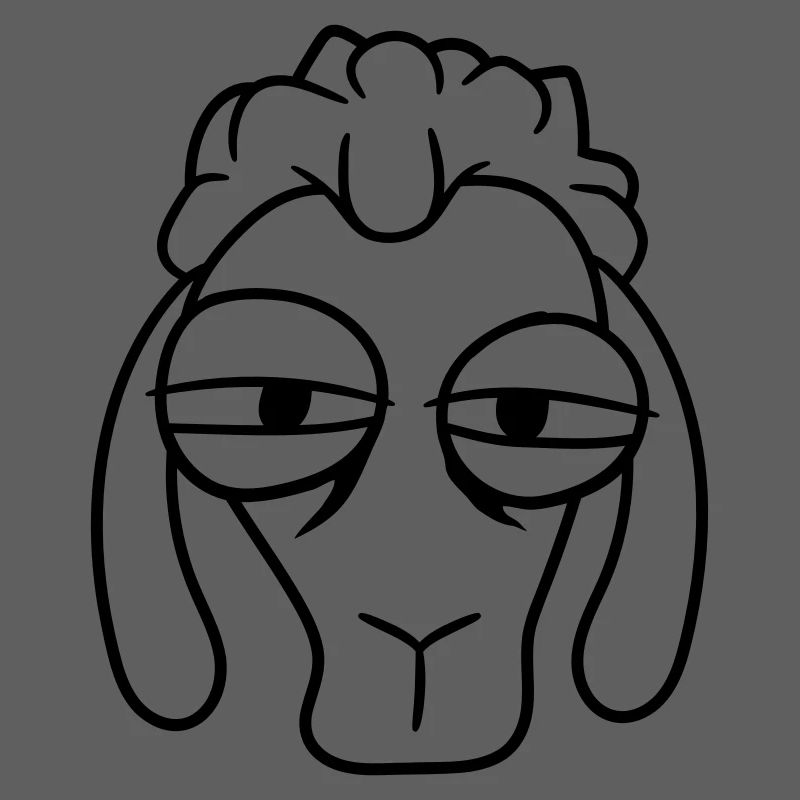 Sheep Skeptical Critical Look Face Head Cool