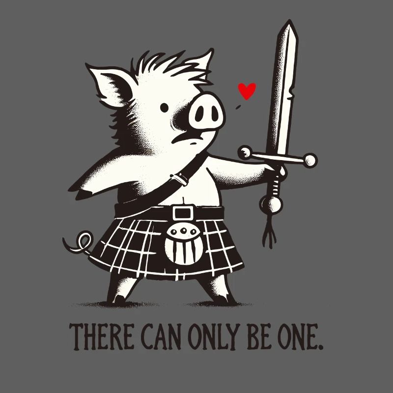 Highlander Pig – There Can Only Be One