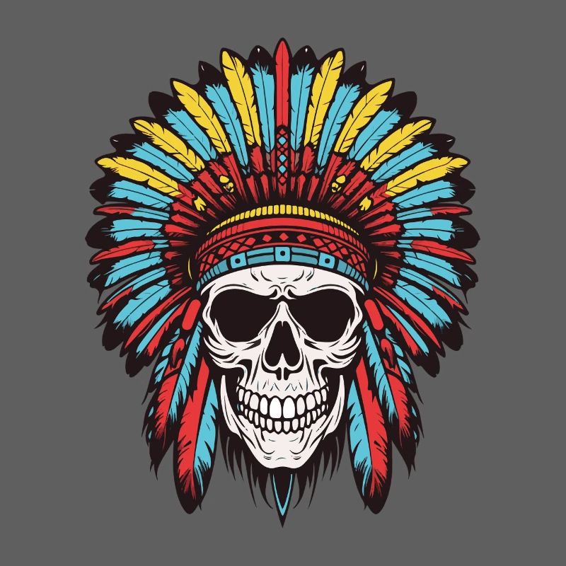 Apache Indian Chief Skull