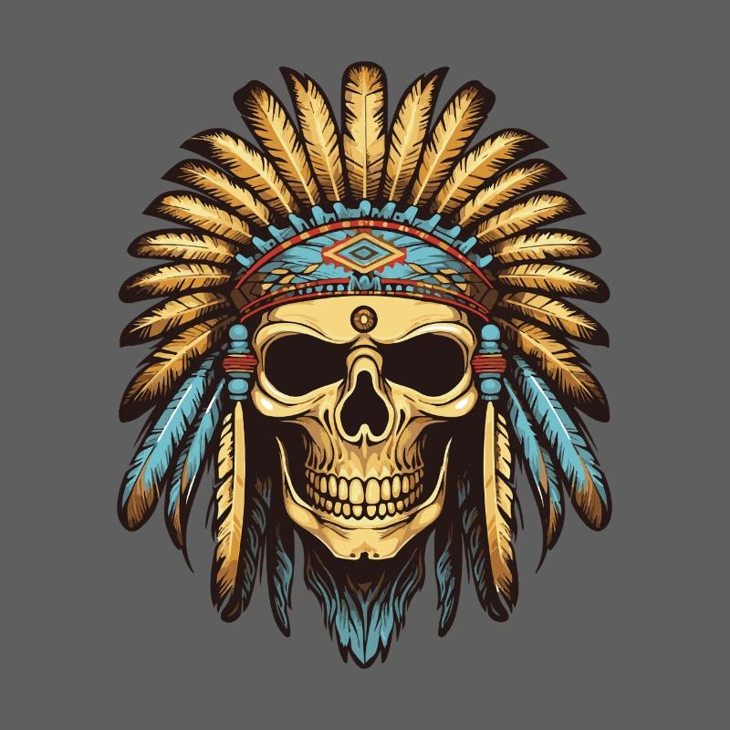 Apache Indianer Häuptling Totenkopf