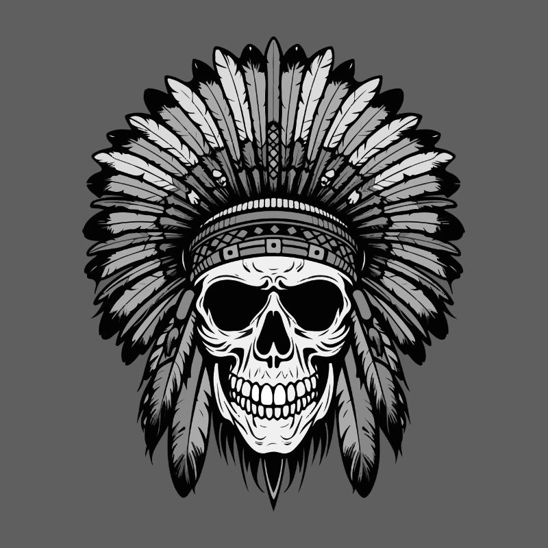 Apache Indian Chief Skull