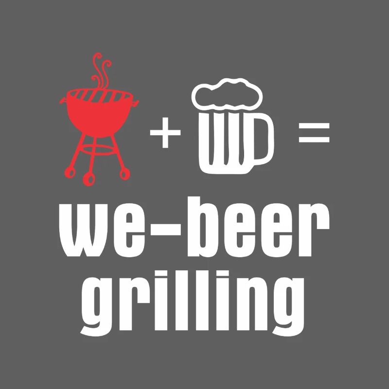 We beer grilling BBQ Grill Tshirt Bier Geschenke