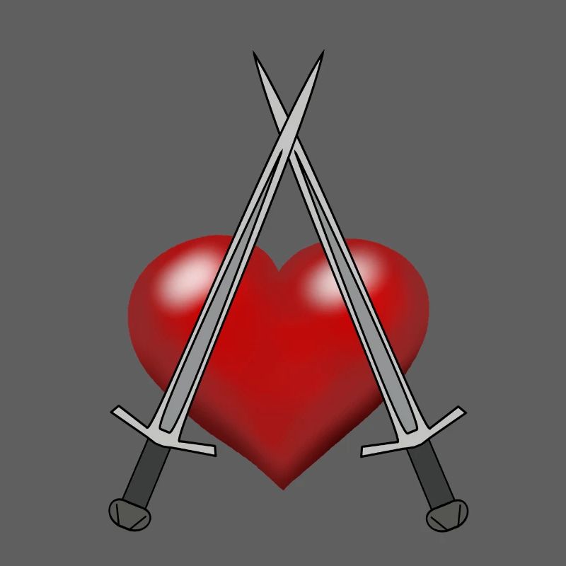 Épée Chevalier Coeur Épéiste Combattant