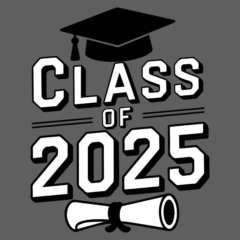 Abschlussklasse 2025 Absolvent Konfetti Student