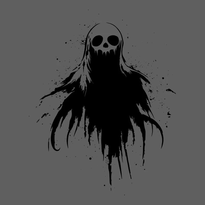 Triangle Ghost with Snake – Occult Symbol