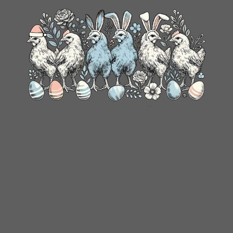 Easter Chickens Chicks Retro Easter Bunnies