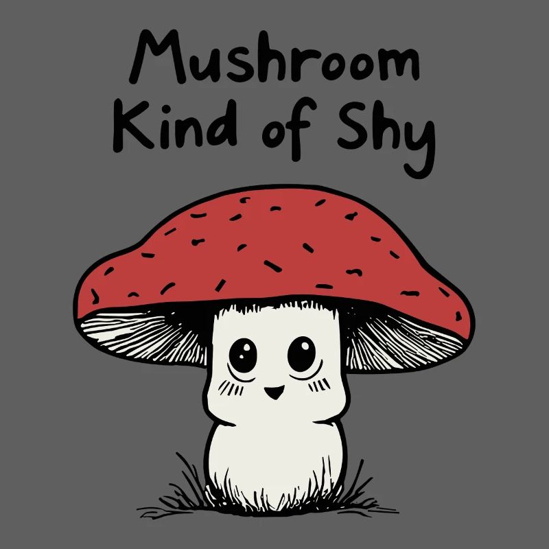 Champignon un peu timide