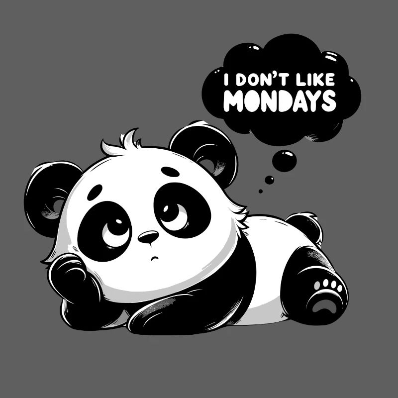 Panda Mélancolique Lundi