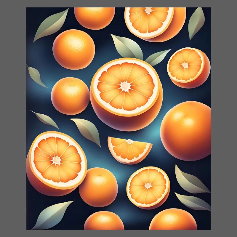 Fresh oranges design
