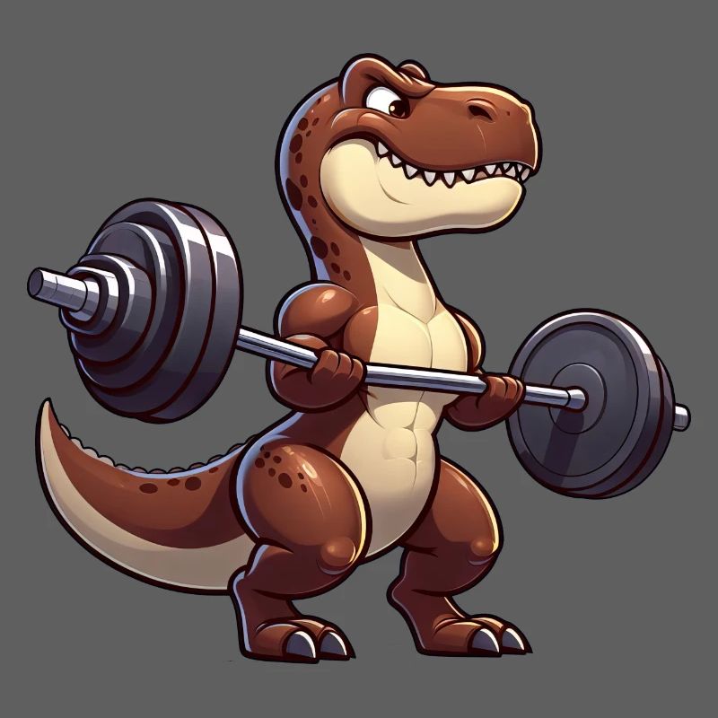 T-Rex mit Hantel Workout Design