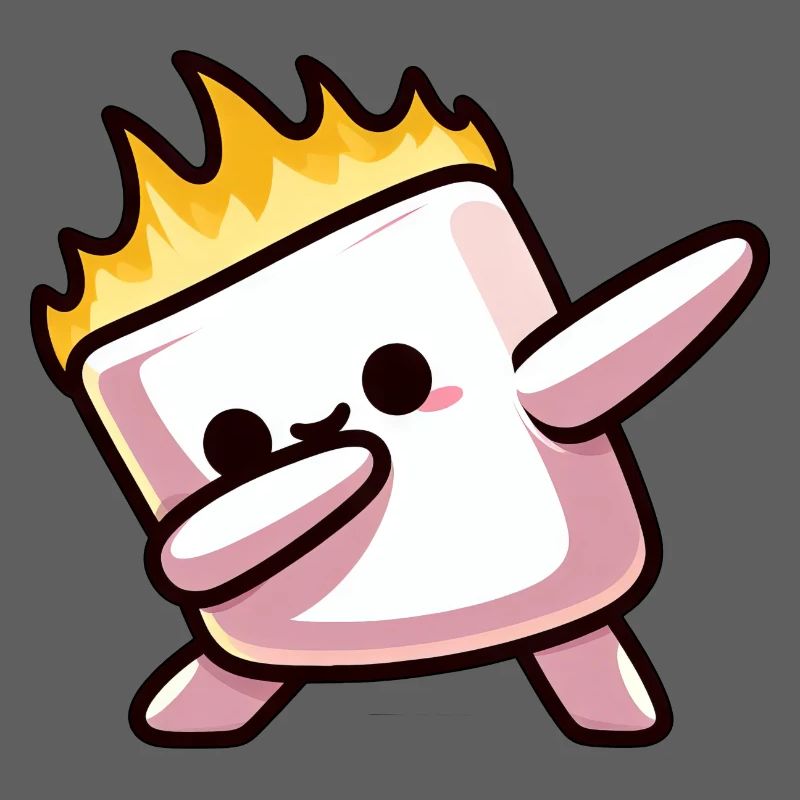 Marshmallow Fire Flame Grilling Dab