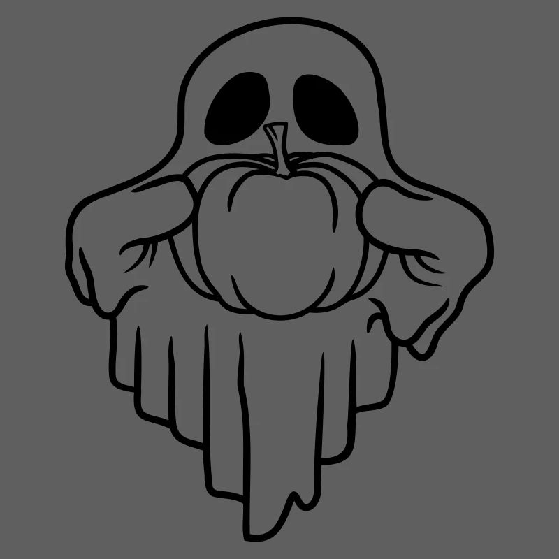 Halloween Pumpkin Ghost Comic
