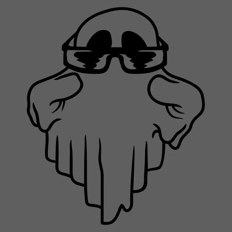 Ghost Sunglasses Comic Halloween