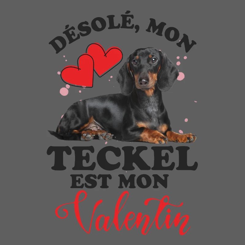 Mon teckel est mon valentin