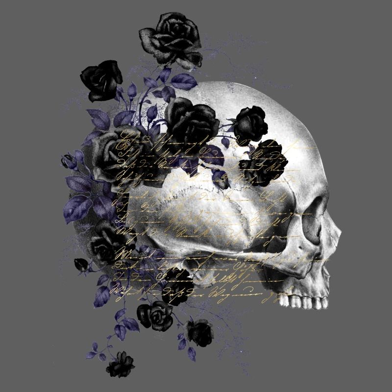 Nuit fleur goth goth goth mort mort skull punk