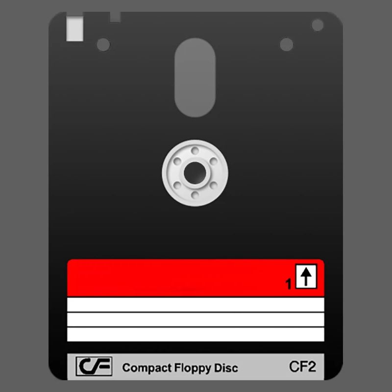 Amstrad 3" floppy disk – Retro Tech 01 symbol