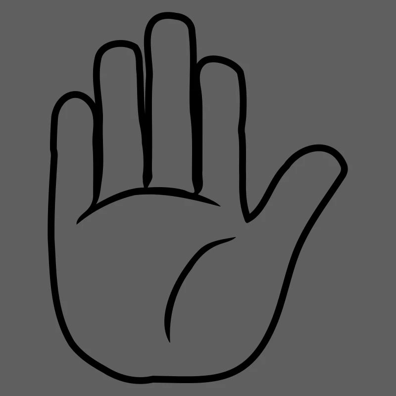 Hand Stop Zeichen