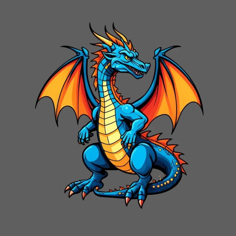 Blauer Dragon