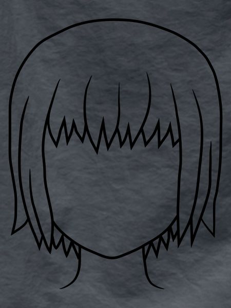 Manga Girl Head