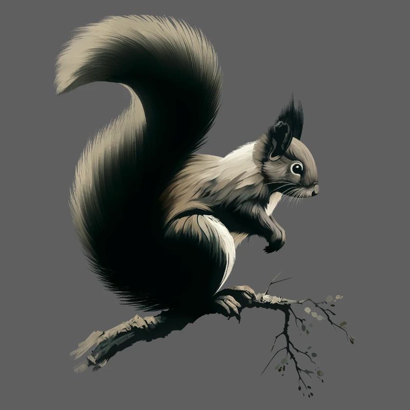 Squirrel on branch