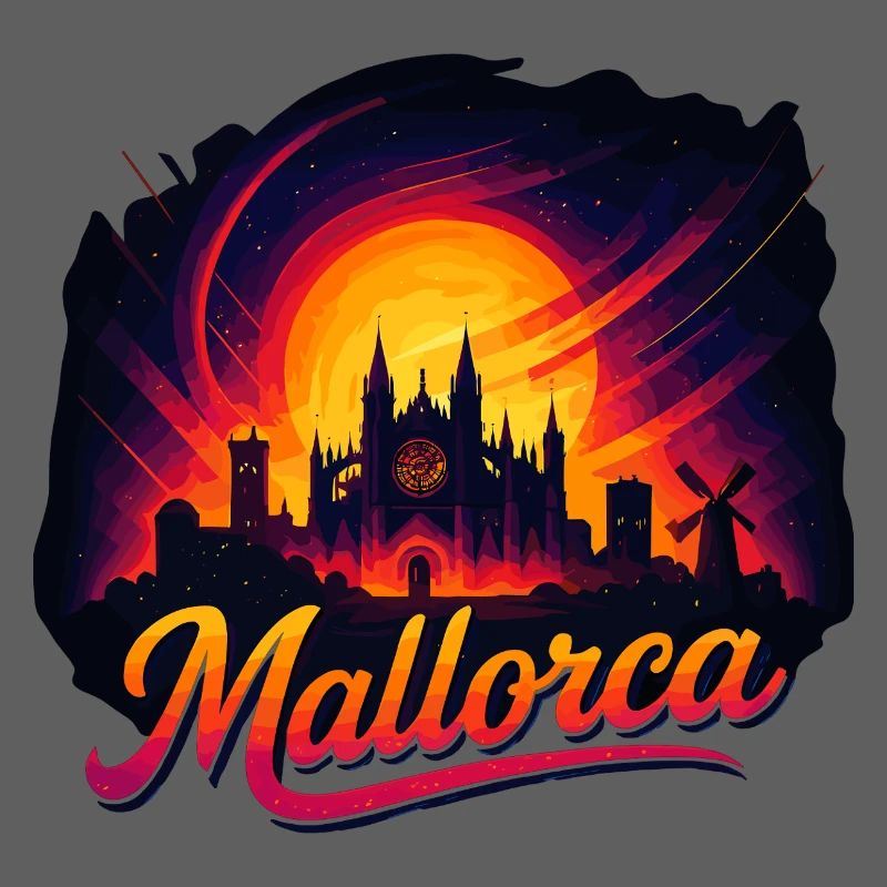 Mallorca Sunset Cathedral Gift Palma