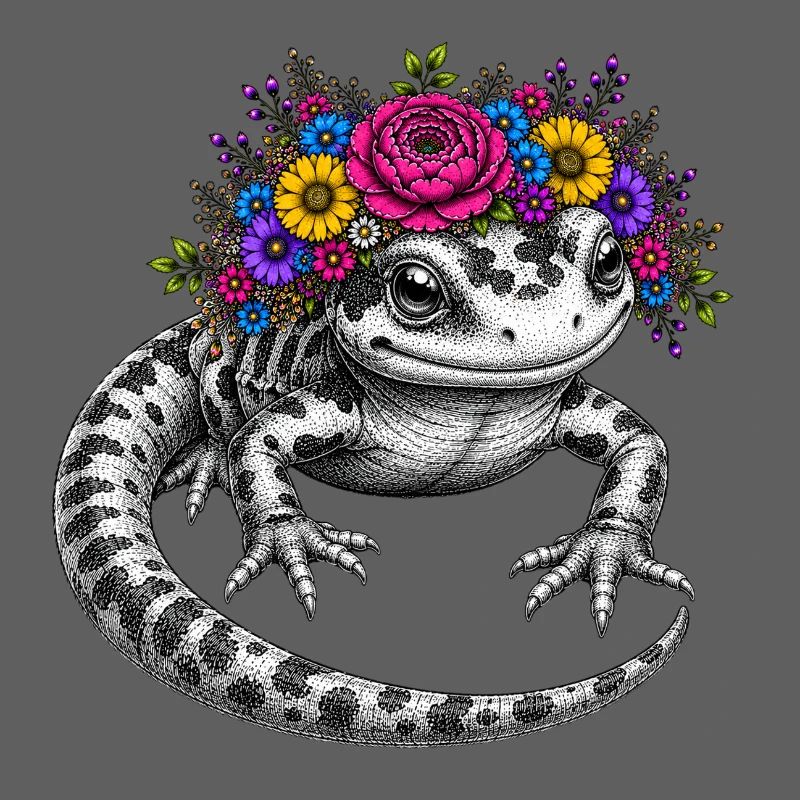Flora Salamander Wreath