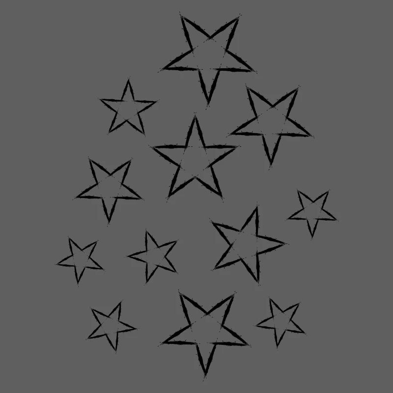 Star Design Vector Black Starry Sky