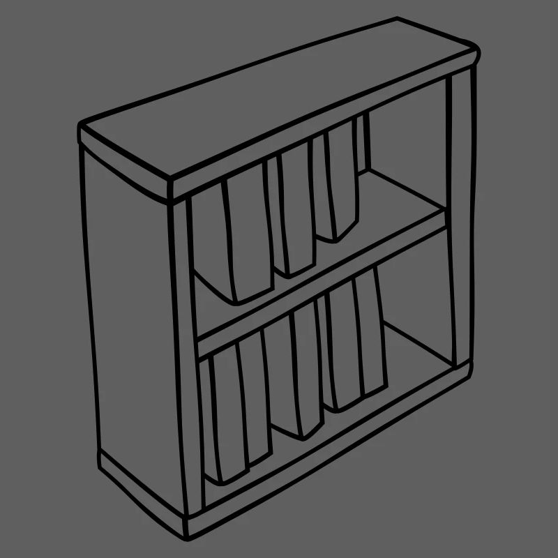 Conception clipart de bibliothèque