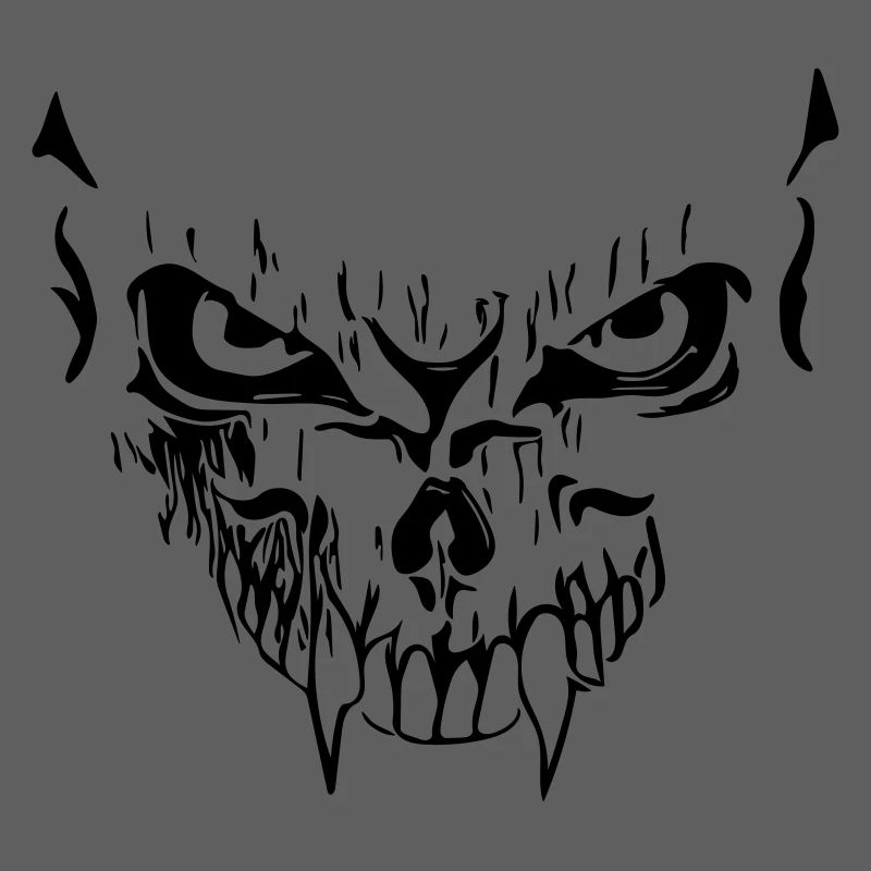 Creepy vector grimace