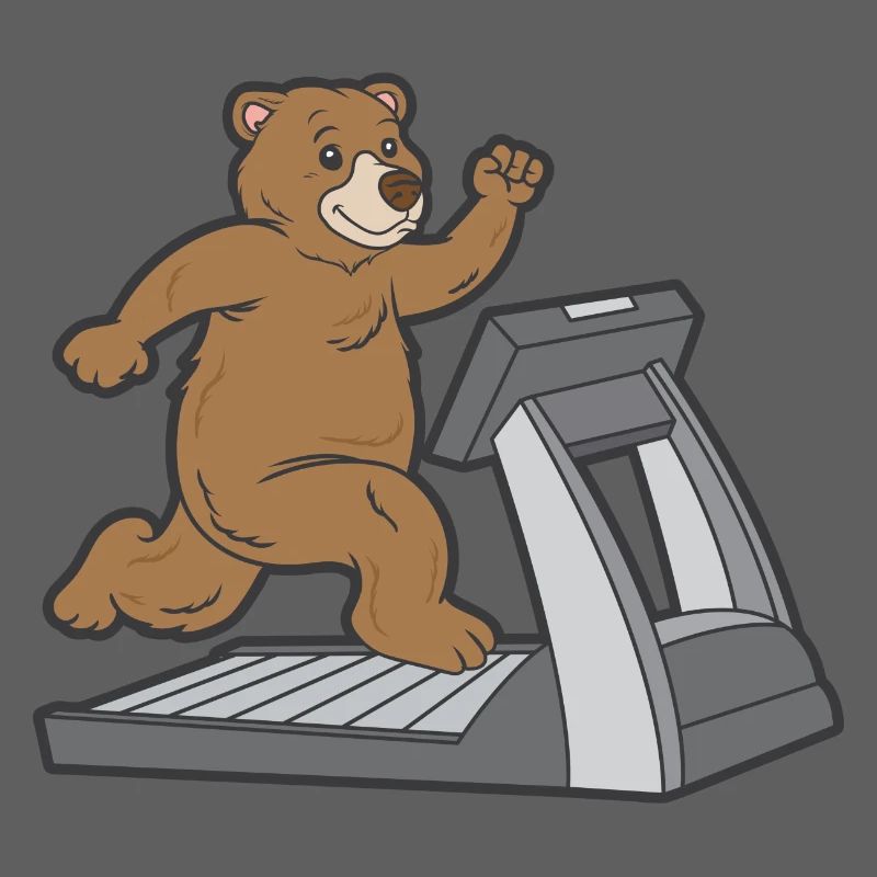 Bear jogging treadmill