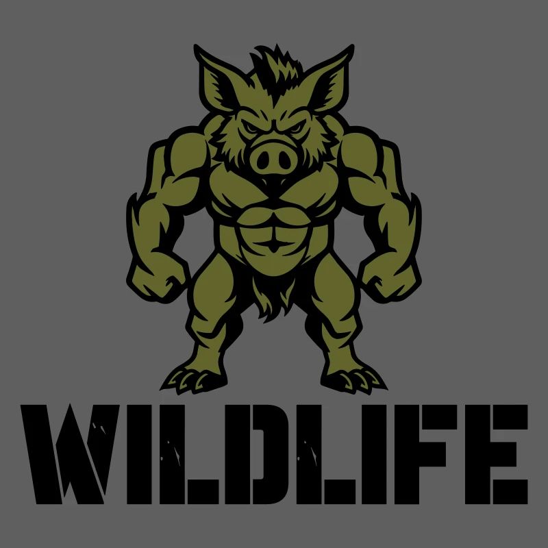 Wild Boar Comic Wildlife