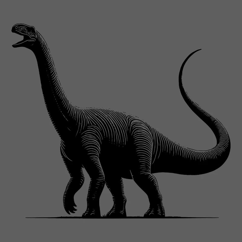 Dino géant Diplodocus dinosaure sauropode