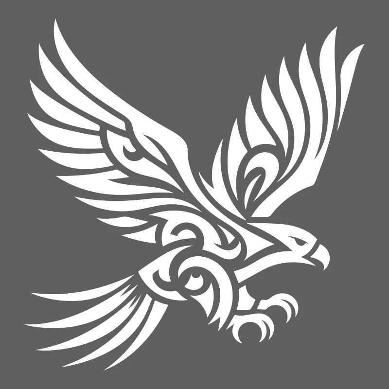 Elegant beautiful eagle on huge wings