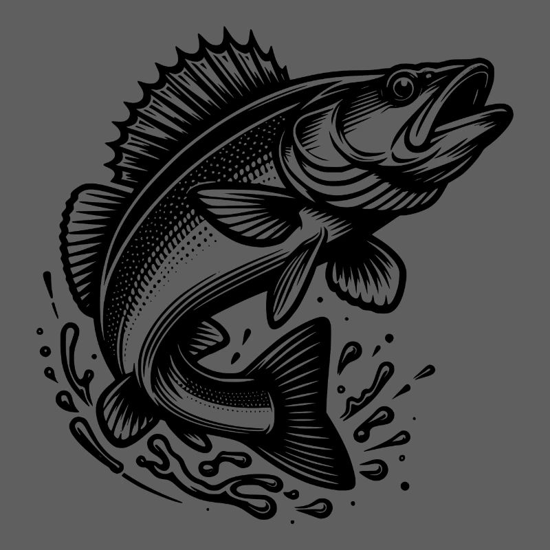 Jumping Zander Fish