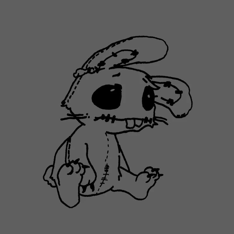 Sad Rabbit - drôle de lapin emo