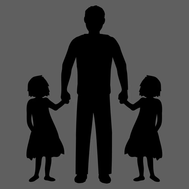 Dad Daughters Twins