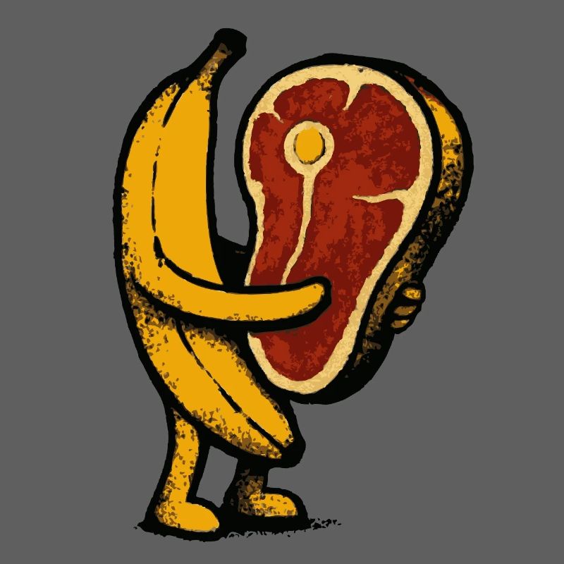 Banane mit Fleisch