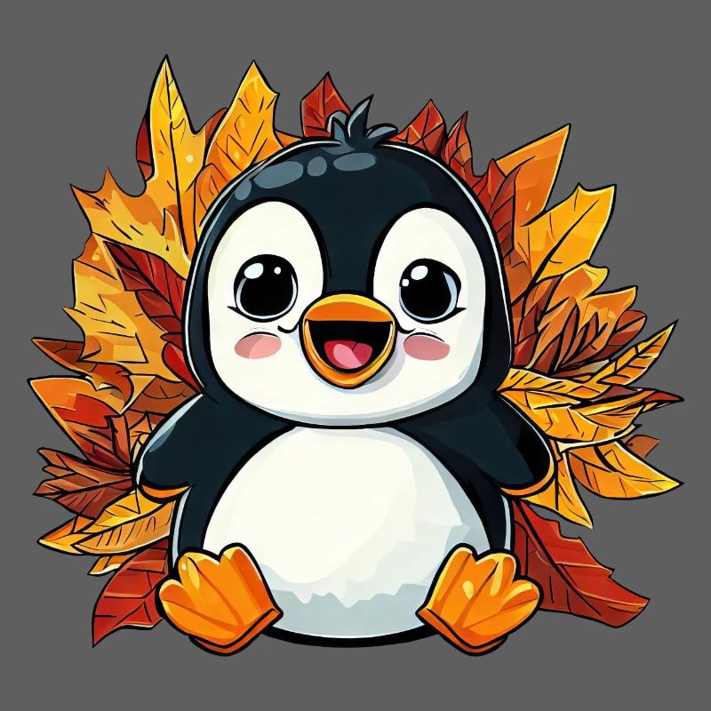 Manchot d’automne: feuillage et feuilles panachées