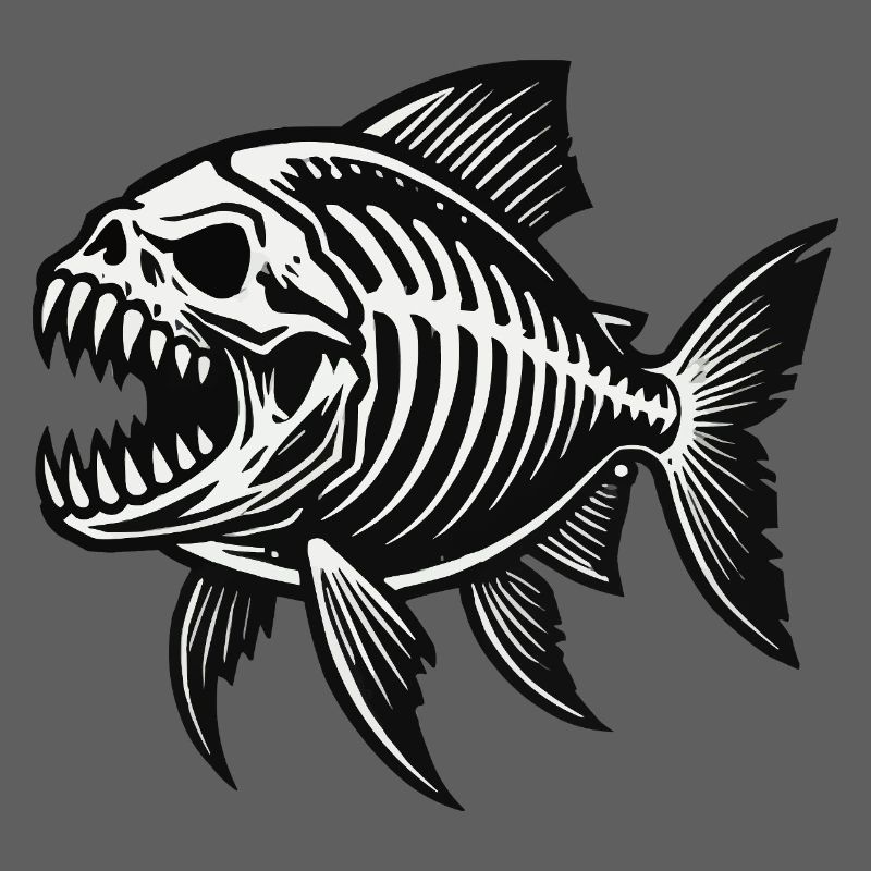 Skeleton Piranha