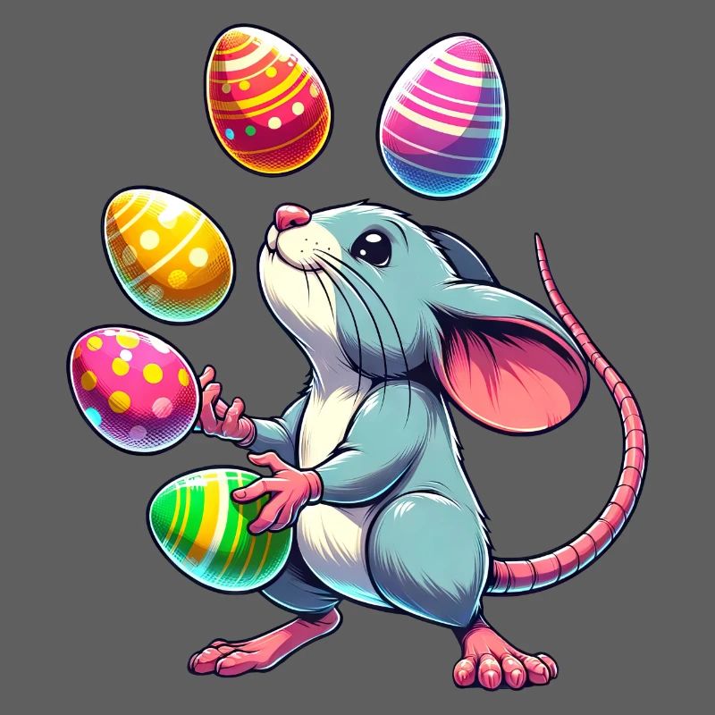 Easter Mouse & Rat Egg Juggling