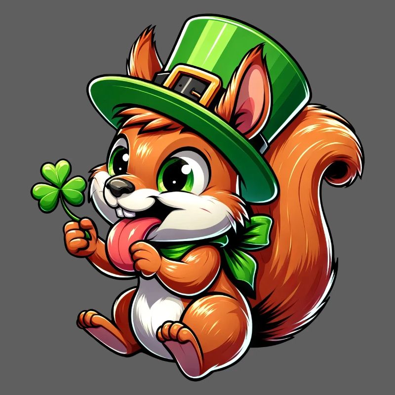 Écureuil effronté de la Saint-Patrick